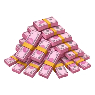 pink money sticker