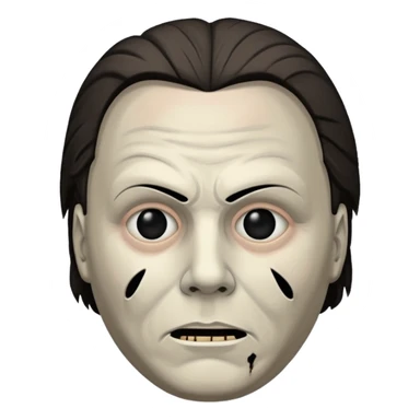 michael myers black eyes sticker