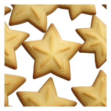 Dalgona cookie star sticker