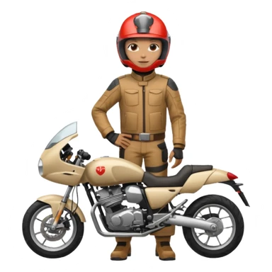 motorcycle human with helmet full body sticker
