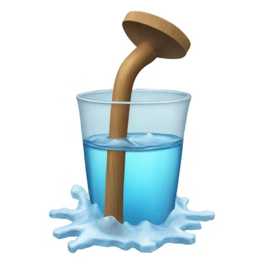 Cold water dipper sticker