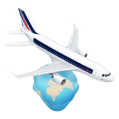 airfrance plane landing  sticker