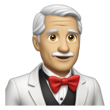 jenkins-a-gray-haired-skullet-balding-butler-wearning-dinner-jacket-with-red-bow-tie-without-glasses sticker