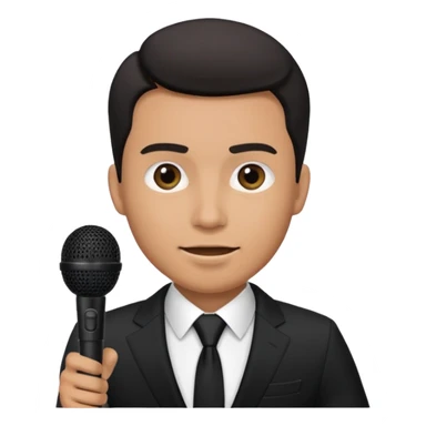 ramadan, man with microphone sticker