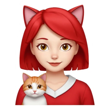 girl with cat eyes on her chest is the cutest person monster red and white in my opinion and she has a lot to do  sticker