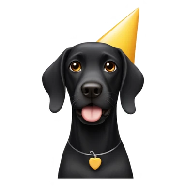 Birthday girl with pale face and black Labrador  sticker