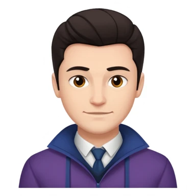 Connor Storrie as ilya rozanov from heated rivalry smirking sticker