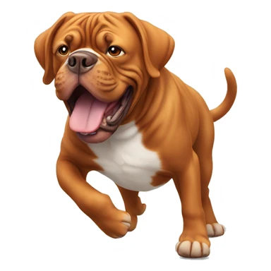French mastiff dancing  sticker