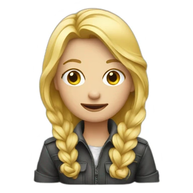 photographe blond sticker