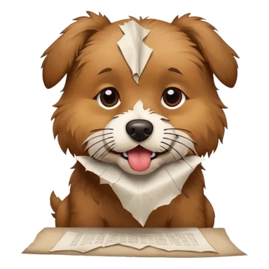 Dog eat homework sticker