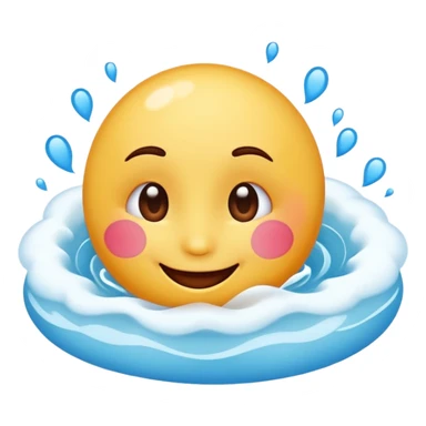 An emoji that's feeling a whirlpool of happiness. Blushing and feeling in love. Grinning and smiling and making a kissy face. Something sweet and perfect to send to someone you love. Not a familiar love something deep and profound. Something unique. sticker