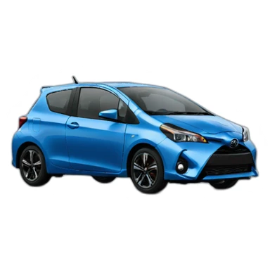 Toyota GR Yaris blue sticker