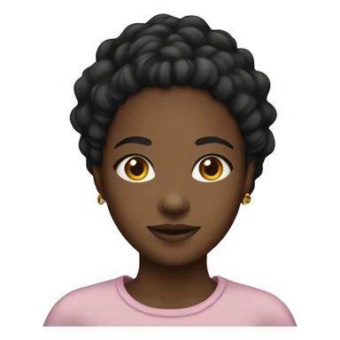 Black girl with edges  sticker