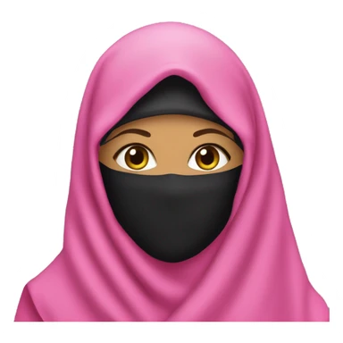 pink niqab dragqueen sticker