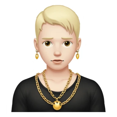 Naked big boobs and nipples with gold chain peirced to the other nipple close up sticker