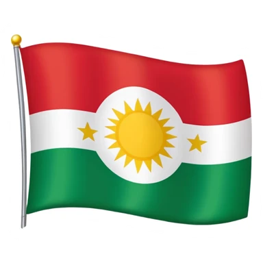 Kurdistan Flagge sticker