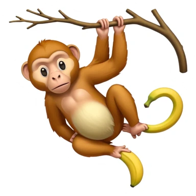 long banana-like dangling nose proboscis monkey sticker