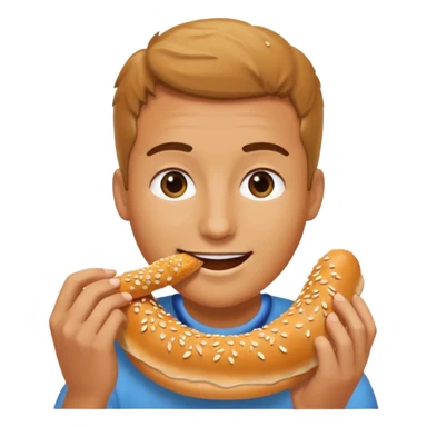 Simit yiyen simit sticker