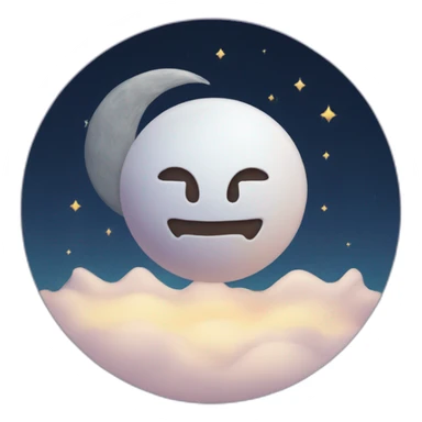 taro card moon sticker