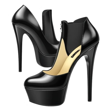 platform boot, pole dancing heel, pleaser, bootie sticker