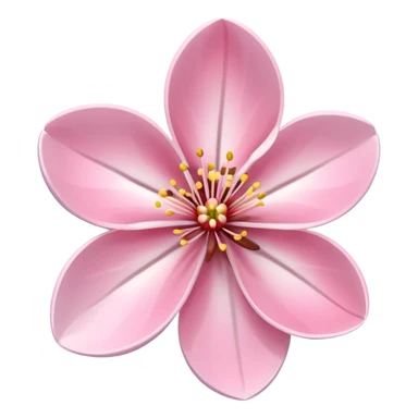 white snow cherryblossom sticker