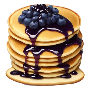 Pancakes with blueberry jam  sticker