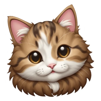 dark brown tabby and white kitten in funny positions upside down with eyes closed sticker