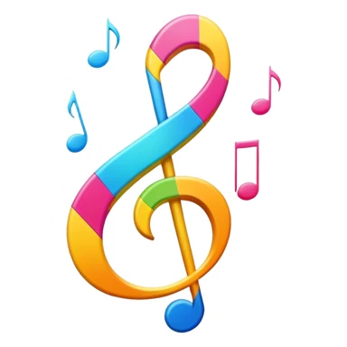 Question mark with musical notes for 'What Do You Mean' song sticker