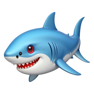 Tiburón con ojos de corazon sticker