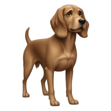 Braco de weimar brown dog sticker