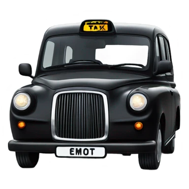 black London taxi sticker