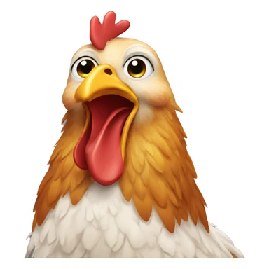 Chicken said good bye sticker