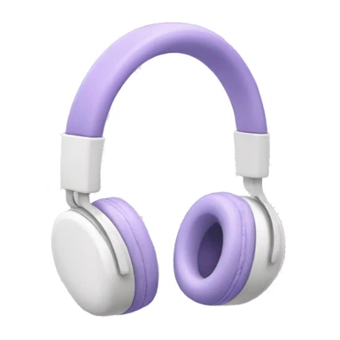 white headphones with lavender bows on the side sticker