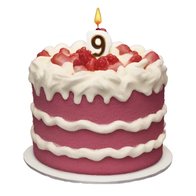 Cake with a 95 sticker