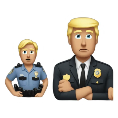 trump-getting-arrested sticker