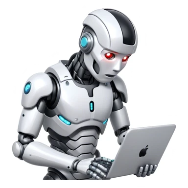 cyborg searching data sticker