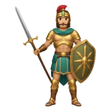 Famoso general cartagines de alto rango de la época púnica, foto del cuerpo entero sticker