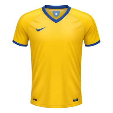 solid yellow plain soccer jersey sticker