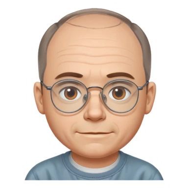 Carl from Sling Blade as an apple style emoji sticker