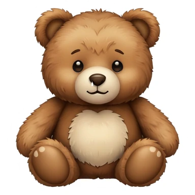 Fluffy teddy bear  sticker