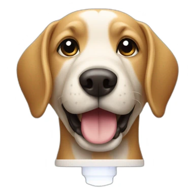 Dog using light saver sticker