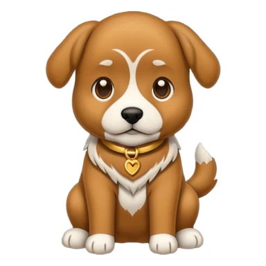 Um cachorro caramelo vestindo um terno sticker