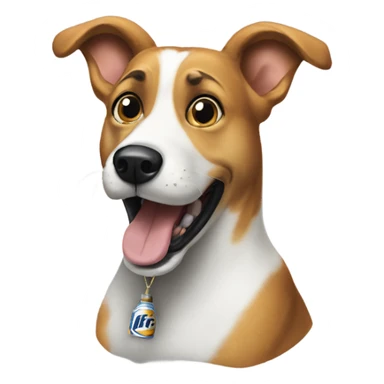 Miller lite dog sticker