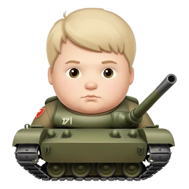 Fat Russian boy who played world of tanks sticker
