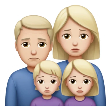 familia triste sticker