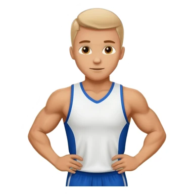 white sportsman in the playground sticker