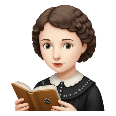 hellen keller reading braille  sticker