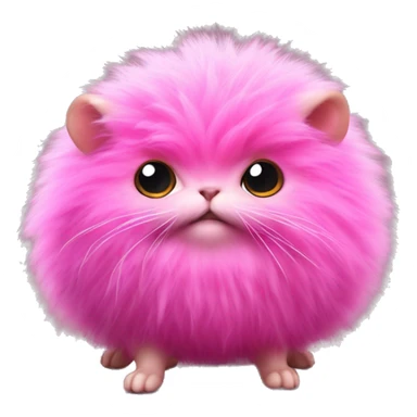 A Pygmy Puff is a small, fluffy magical creature bred by wizards and witches, resembling a miniature ball of fur with bright, vivid colors like pink or purple. Known for their playful antics and affectionate demeanor, Pygmy Puffs are popular pets  sticker