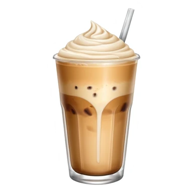 Iced latte (without foam) sticker