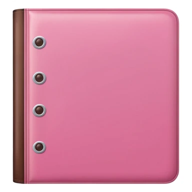 pink and brown polka dot file book sticker